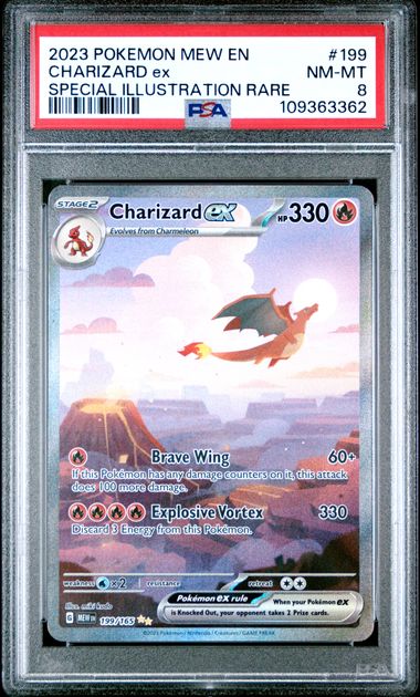 2023 Pokemon Mew EN-151 Charizard EX Special Illustration Rare 199