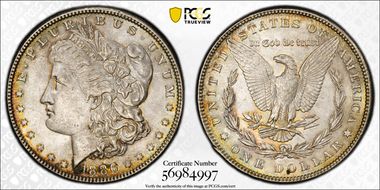 1886 $1 MS62