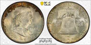 1948-D 50C MS67FBL