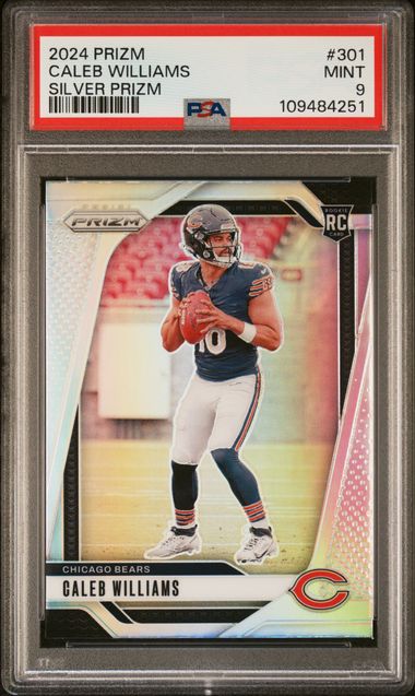 2024 Panini Prizm Caleb Williams #301 (Silver Prizm) Mint 9 front