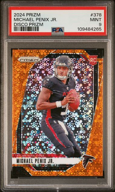 2024 Panini Prizm Michael Penix Jr. #378 (Disco Prizm) Mint 9 front