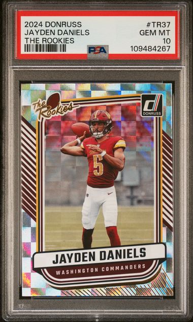 2024 Panini Donruss The Rookies Jayden Daniels #Tr37 Gem Mt 10 front