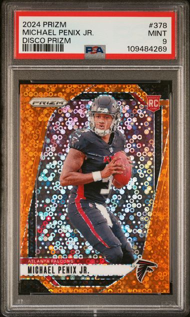 2024 Panini Prizm Michael Penix Jr. #378 (Disco Prizm) Mint 9 front