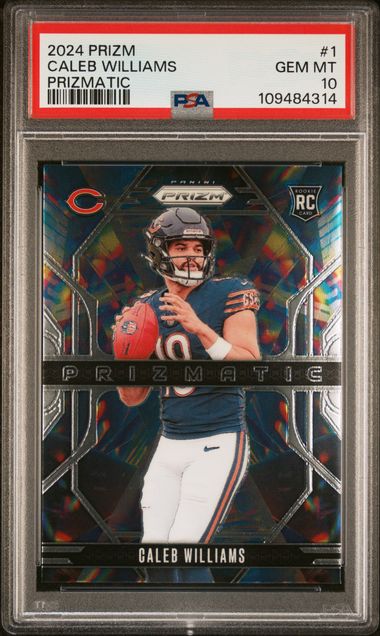 2024 Panini Prizm Prizmatic Caleb Williams #1 Gem Mt 10 front