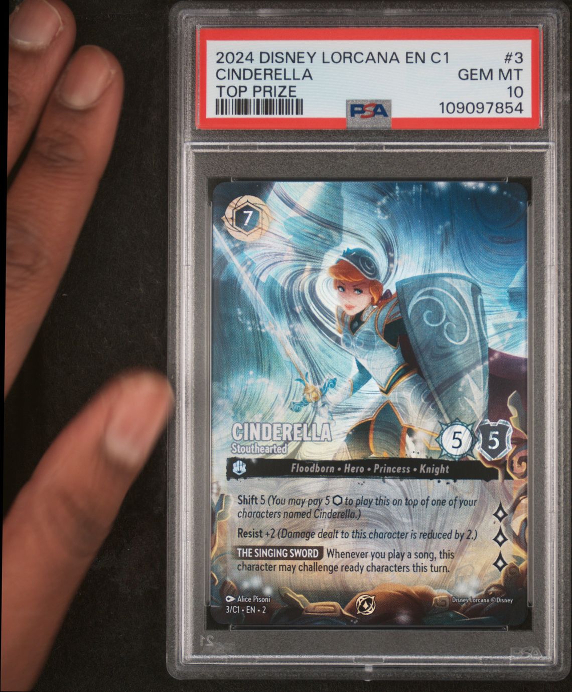 2024 Lorcana DISNEY LORCANA EN C1-LORCANA CHALLENGE PROMO TOP PRIZE #3 Cinderella front