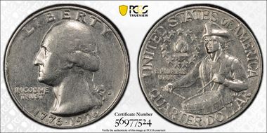 1976-D 25C Clad AU50