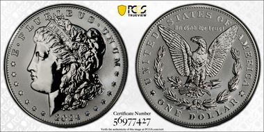 2024-S $1 Morgan Dollar Rev PR Two-Coin Reverse Proof Set PR69