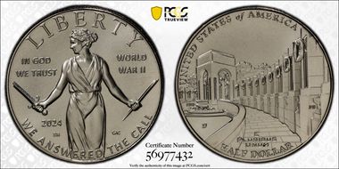 2024-D 50C Greatest Generation MS70