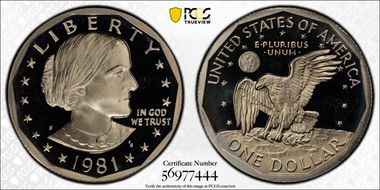 1981-S SBA$1 Type 1 PR69DCAM