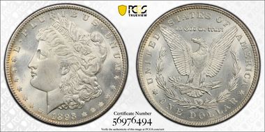 1893 $1 MS65