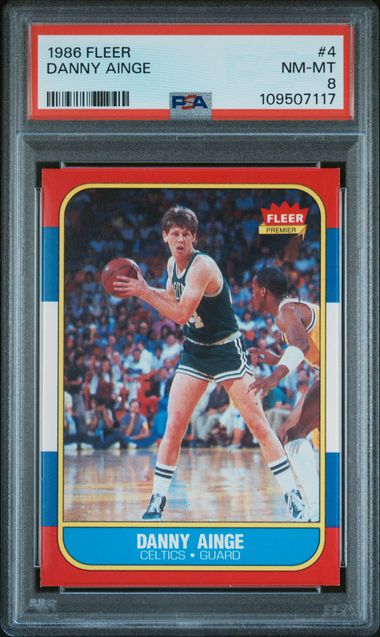 1986 Fleer Danny Ainge #4 Nm-Mt 8 front