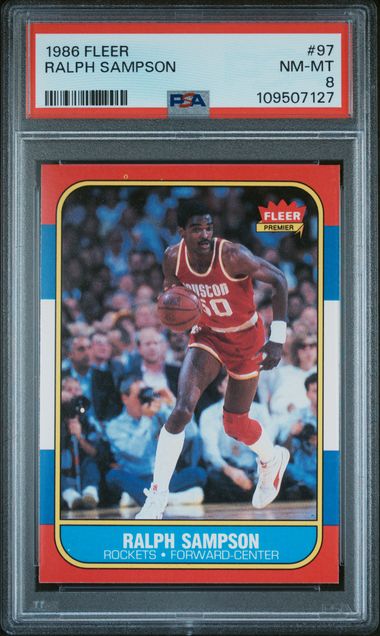 1986 Fleer Ralph Sampson #97 Nm-Mt 8 front