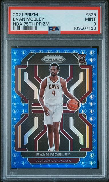 2021 Panini Prizm Evan Mobley #325 (Nba 75Th Prizm) Mint 9 front