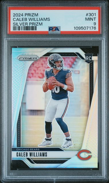 2024 Panini Prizm Caleb Williams #301 (Silver Prizm) Mint 9 front