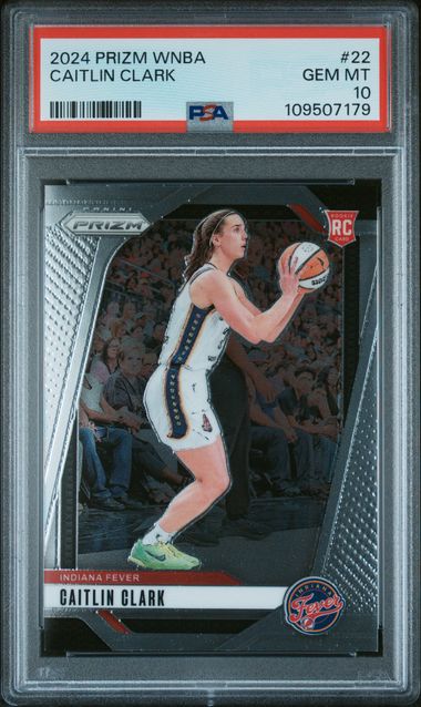 2024 Panini Prizm Wnba Caitlin Clark #22 Gem Mt 10 front