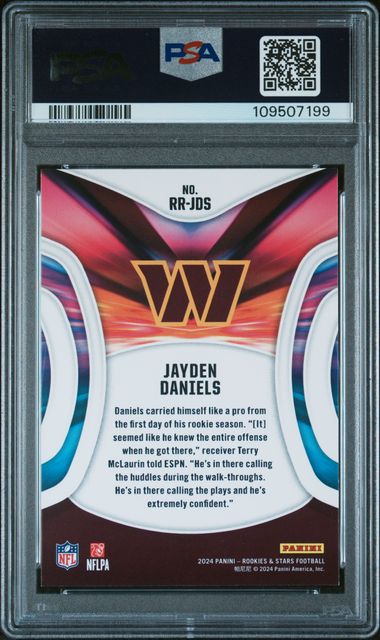 2024 Panini Rookies & Stars Rookie Rush Jayden Daniels #Rrjds (Rookie Rush-Longevity) Nm 7 back