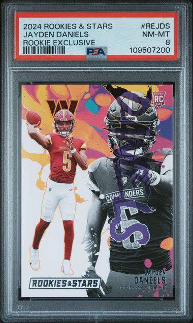 2024 Panini Rookies & Stars Rookie Exclusive Jayden Daniels #Rejds Nm-Mt 8 front