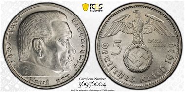 1939-D 5 Mk J-367 MS64