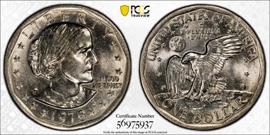 1979-P SBA$1 Wide Rim MS64