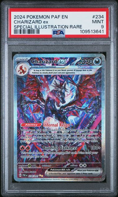 2024 Pokemon Paf En-Paldean Fates Charizard Ex #234 (Special Illustration Rare) Mint 9 front