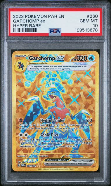 2023 Pokemon Par En-Paradox Rift Garchomp Ex #260 (Hyper Rare) Gem Mt 10 front