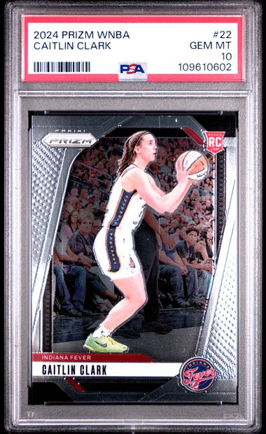 2024 Panini Prizm Wnba Caitlin Clark #22 Gem Mt 10 front