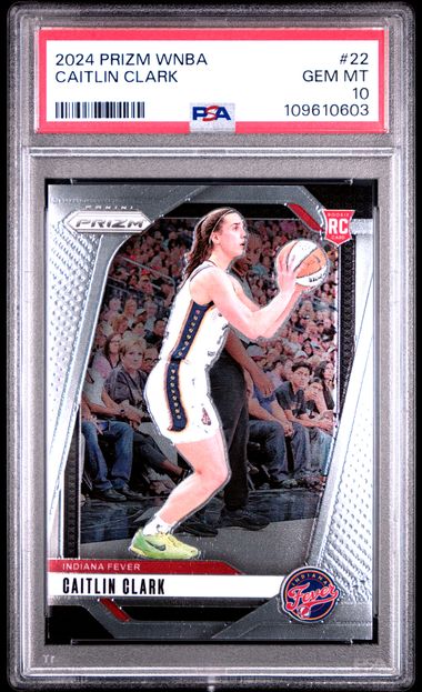 2024 Panini Prizm Wnba Caitlin Clark #22 Gem Mt 10 front