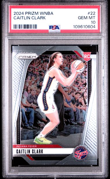 2024 Panini Prizm Wnba Caitlin Clark #22 Gem Mt 10 front