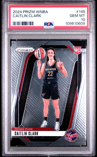2024 Panini Prizm Wnba Caitlin Clark #145 Gem Mt 10 front