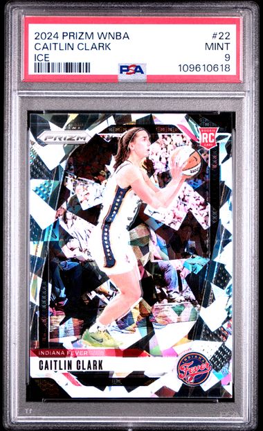 2024 Panini Prizm Wnba Caitlin Clark #22 (Ice) Mint 9 front