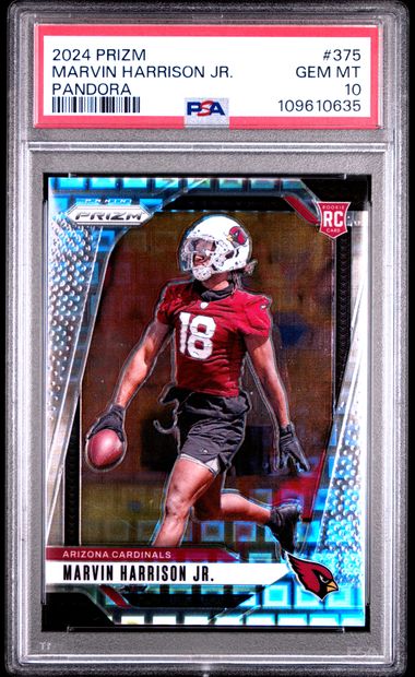 2024 Panini Prizm Marvin Harrison Jr. #375 (Pandora) Gem Mt 10 front