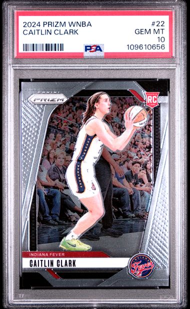 2024 Panini Prizm Wnba Caitlin Clark #22 Gem Mt 10 back