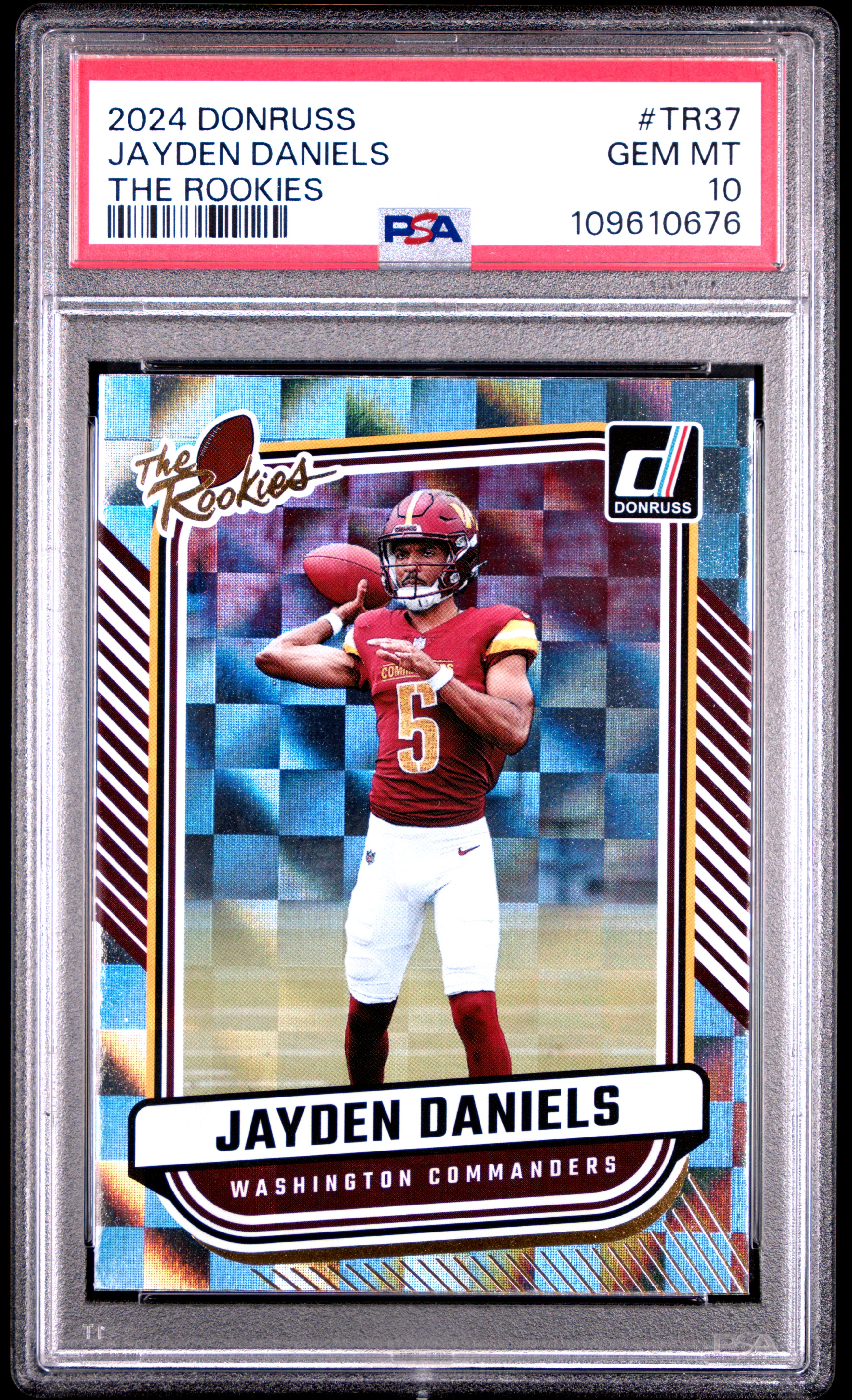 2024 Panini Donruss The Rookies Jayden Daniels #Tr37 Gem Mt 10 back