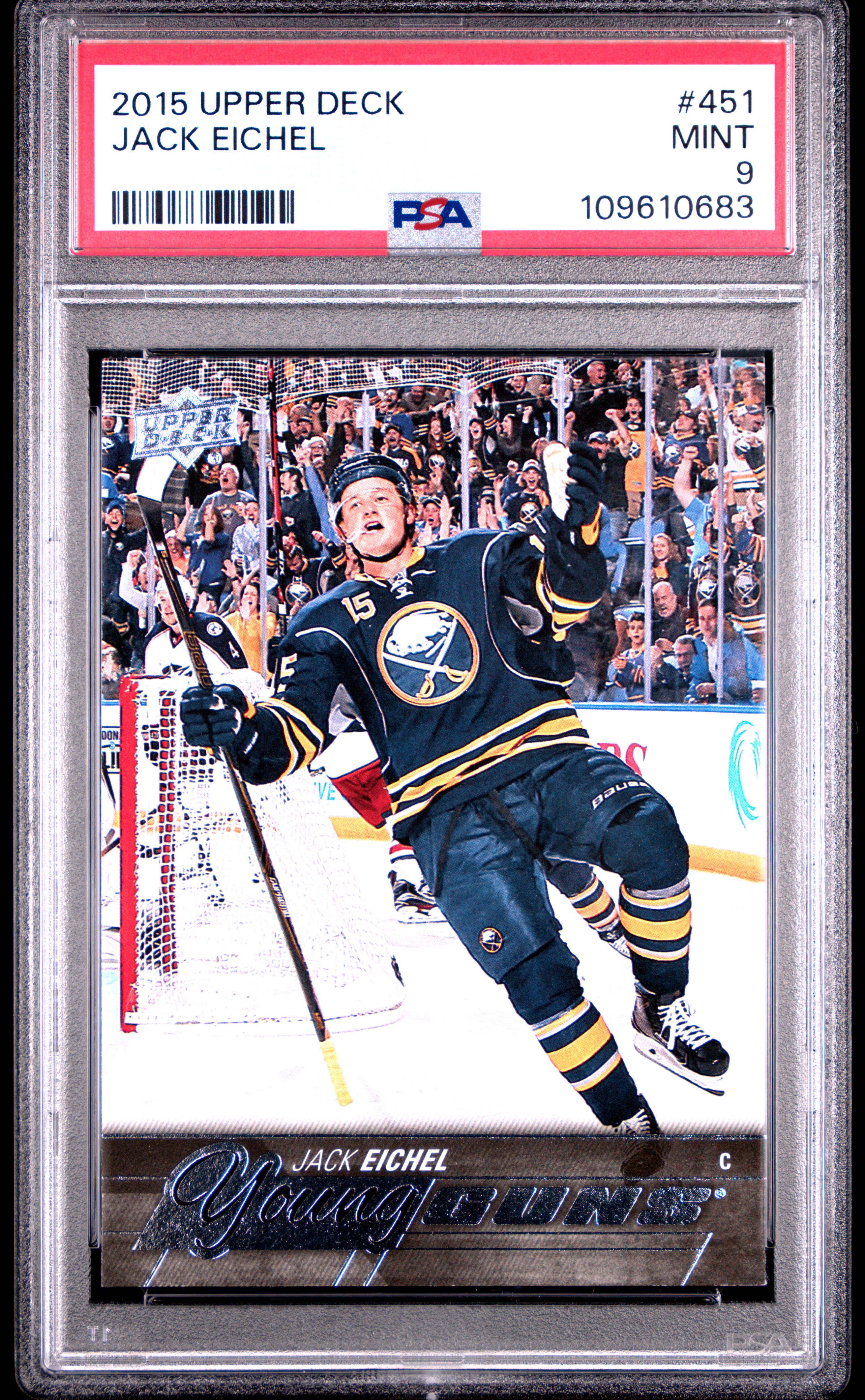2015 Upper Deck Jack Eichel #451 Mint 9 back