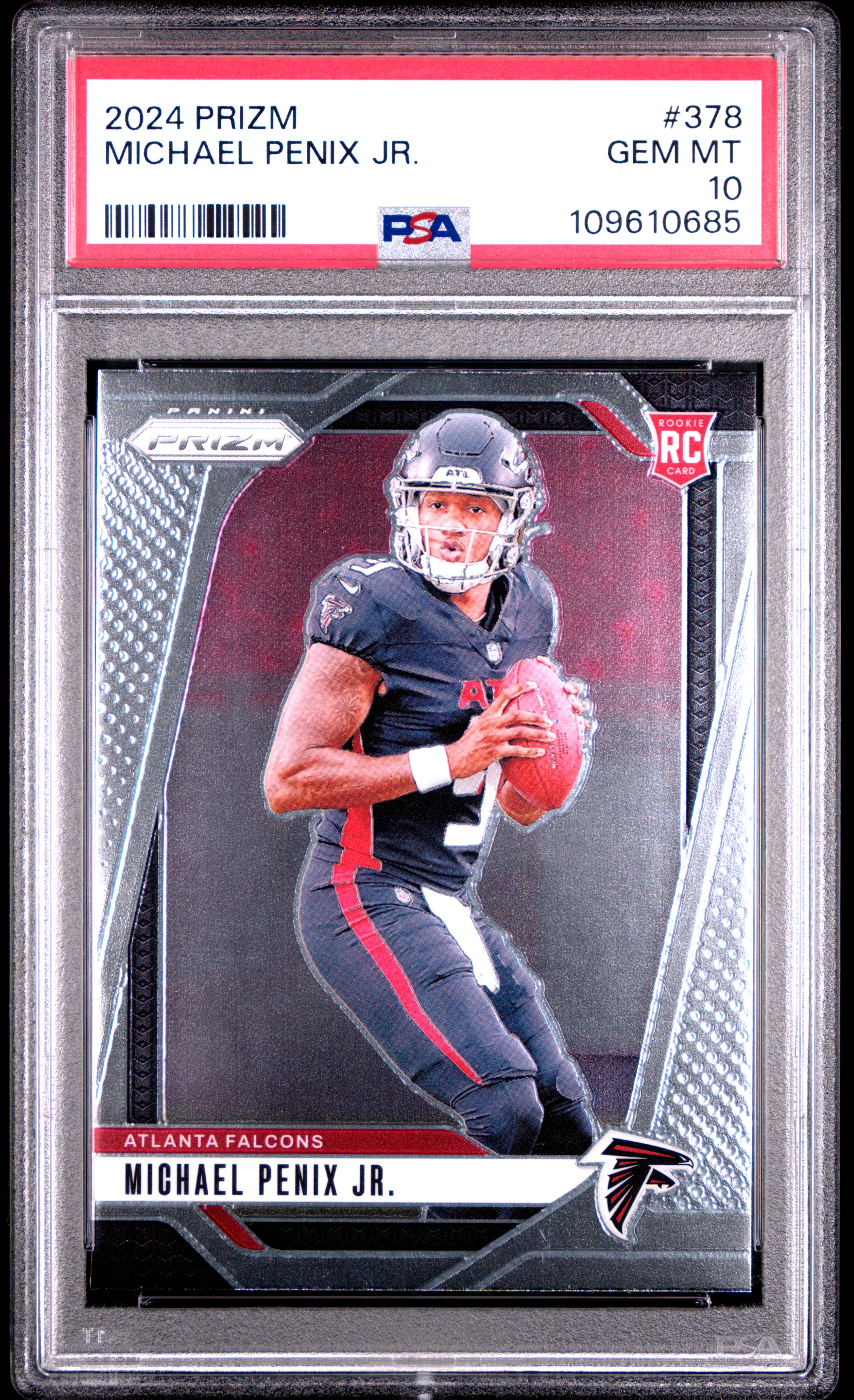 2024 Panini Prizm Michael Penix Jr. #378 Gem Mt 10 back