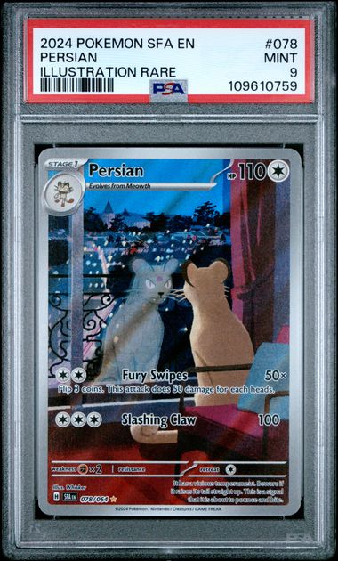 2024 Pokemon Sfa En-Shrouded Fable Persian #078 (Illustration Rare) Mint 9 front