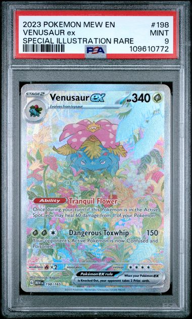2023 Pokemon Mew En-151 Venusaur Ex #198 (Special Illustration Rare) Mint 9 front