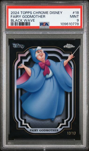 2024 Topps Chrome Disney Fairy Godmother #18 (Black Wave) Mint 9 front
