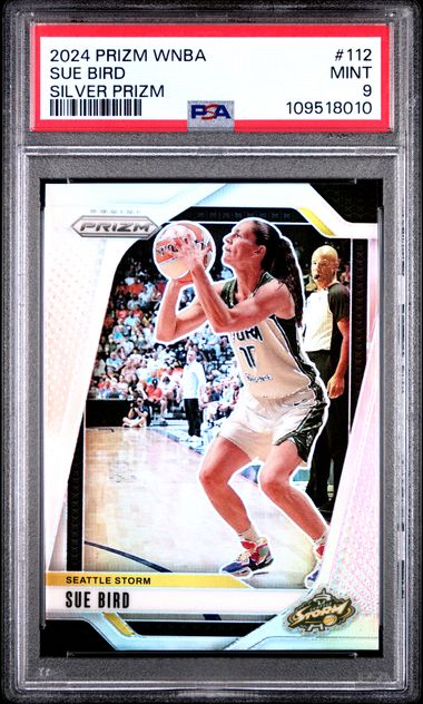 2024 Panini Prizm Wnba Sue Bird #112 (Silver Prizm) Mint 9 front