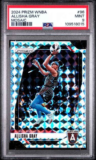2024 Panini Prizm Wnba Allisha Gray #96 (Mosaic) Mint 9 front