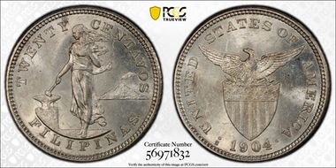 1904-S 20C MS63