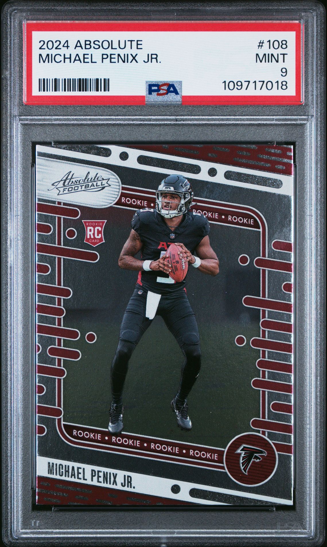 2024 Panini Absolute Michael Penix Jr. #108 Mint 9 front