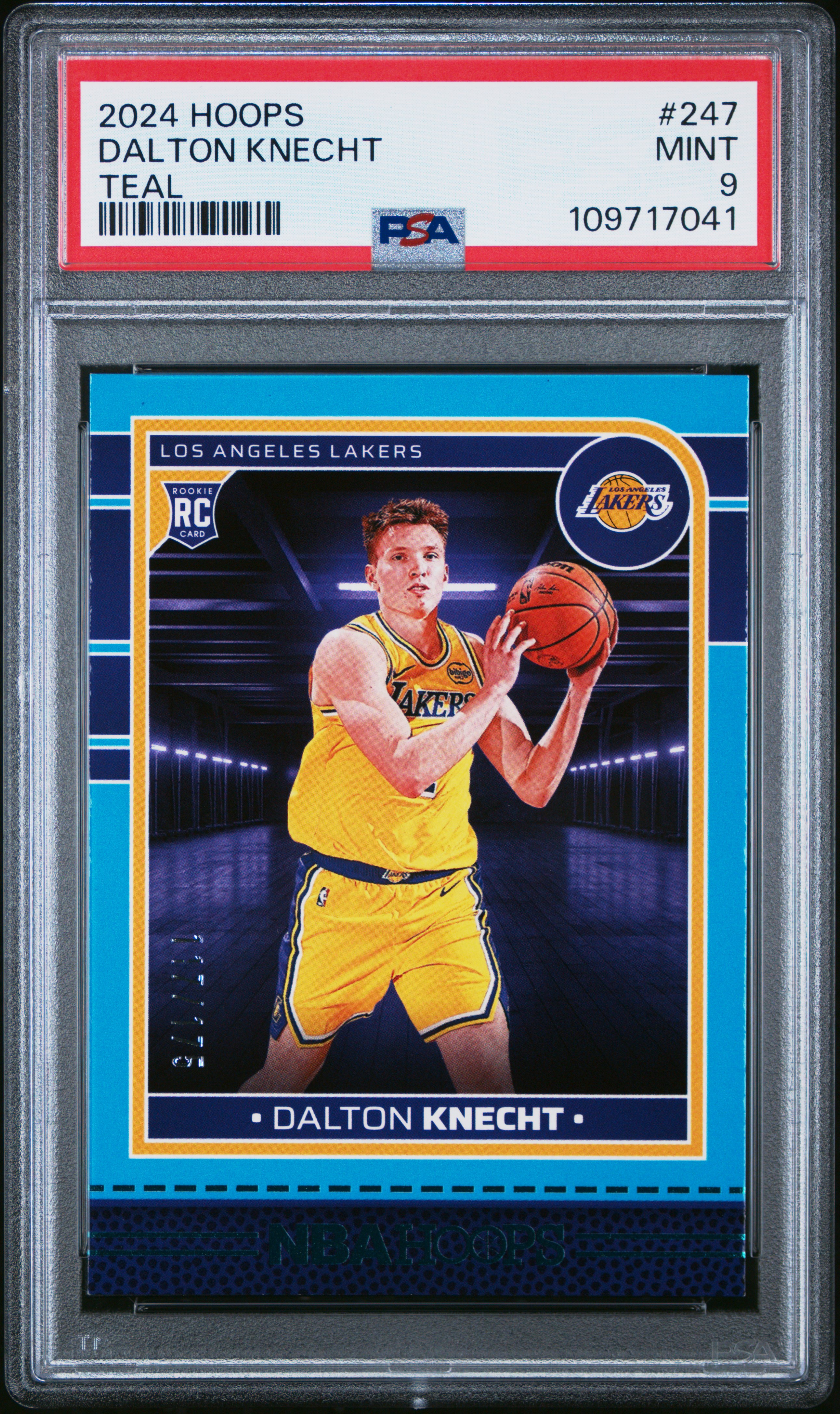 2024 Panini Nba Hoops Dalton Knecht #247 (Teal) Mint 9 back