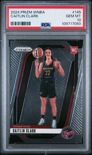 2024 Panini Prizm Wnba Caitlin Clark #145 Gem Mt 10 front