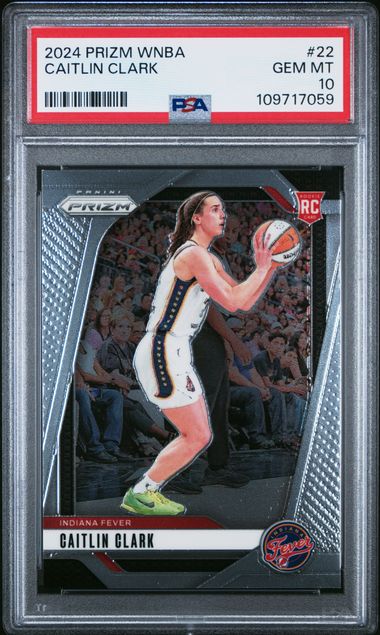 2024 Panini Prizm Wnba Caitlin Clark #22 Gem Mt 10 front