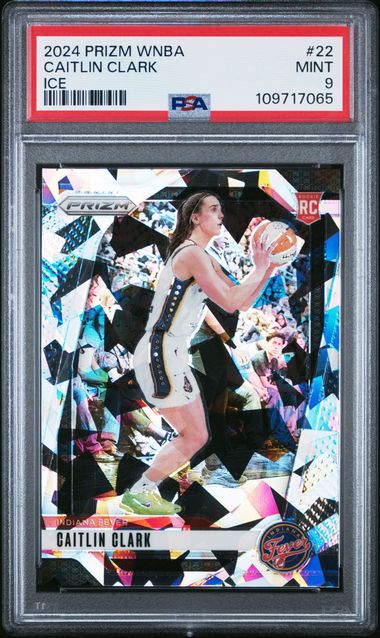 2024 Panini Prizm Wnba Caitlin Clark #22 (Ice) Mint 9 front