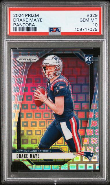 2024 Panini Prizm Drake Maye #329 (Pandora) Gem Mt 10 front