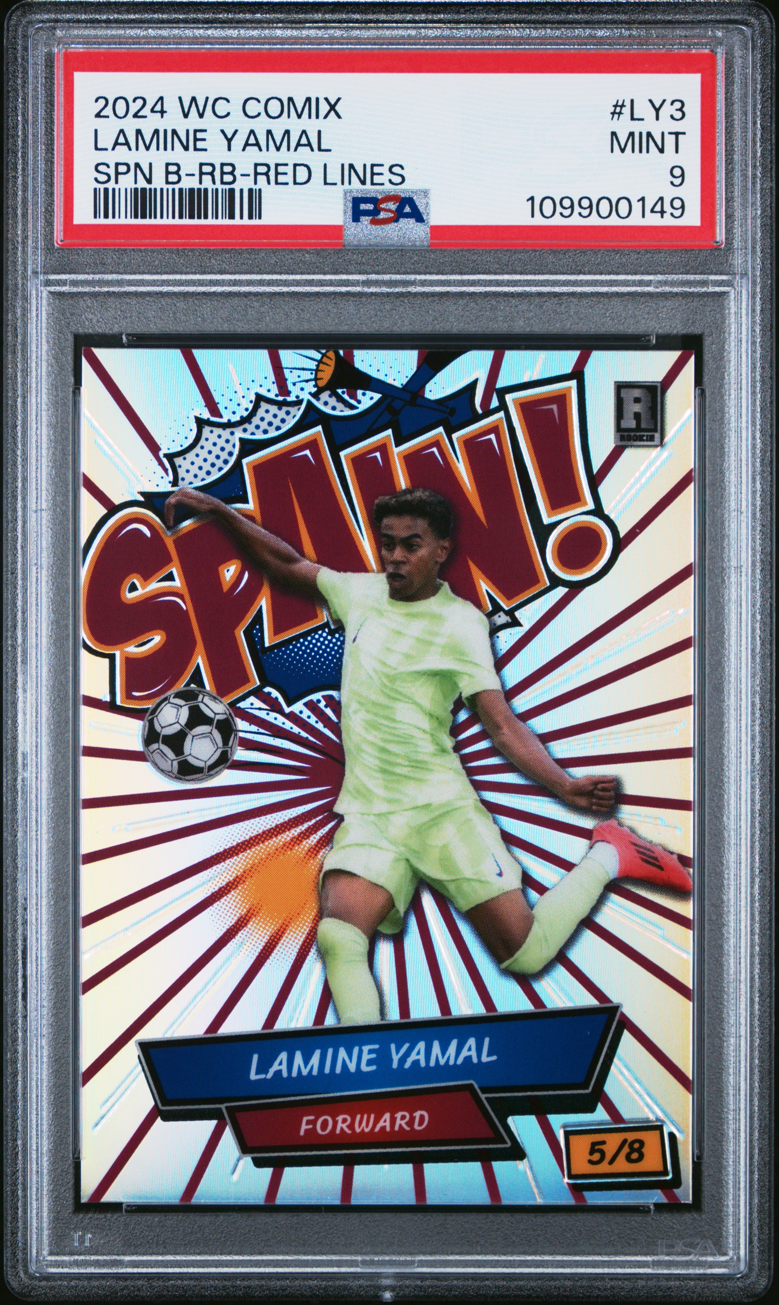 2024 Wild Card Comix Lamine Yamal Lamine Yamal #Ly3 (Spn B-Rb-Red Lines) Mint 9 back