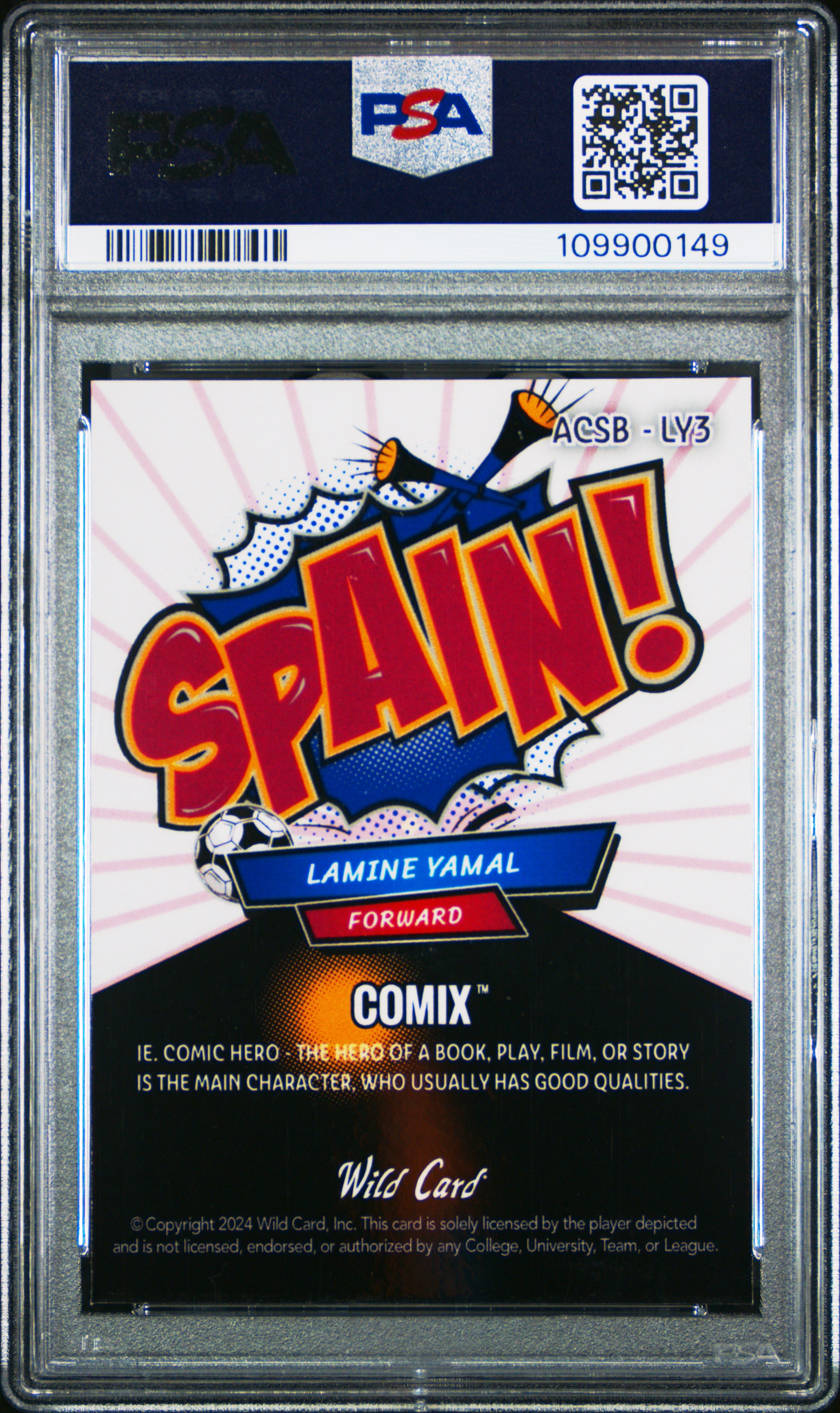 2024 Wild Card Comix Lamine Yamal Lamine Yamal #Ly3 (Spn B-Rb-Red Lines) Mint 9 front