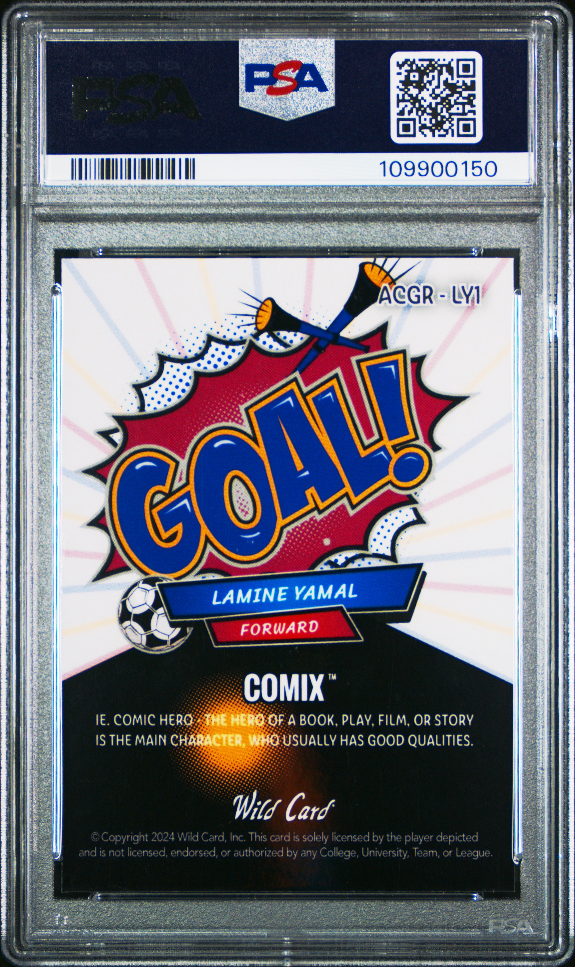 2024 Wild Card Comix Lamine Yamal Lamine Yamal #Ly1 (Gl R-Dc-Mixed Lines) Gem Mt 10 front